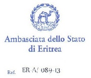 Eritrean Diplomatic Mission Communication Graphic