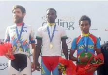 Eritrean National Cycling Champions Podium Group