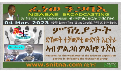 Ngabae Radio Opposition Weakness Analysis Frame