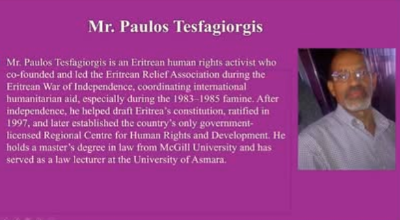 Eritrean Relief Association Historical Lecture Branding