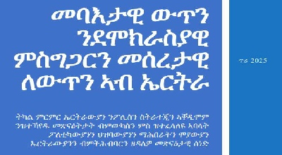 ERIPS Democratic Policy Blueprint Slide Frame (Tigrinya)